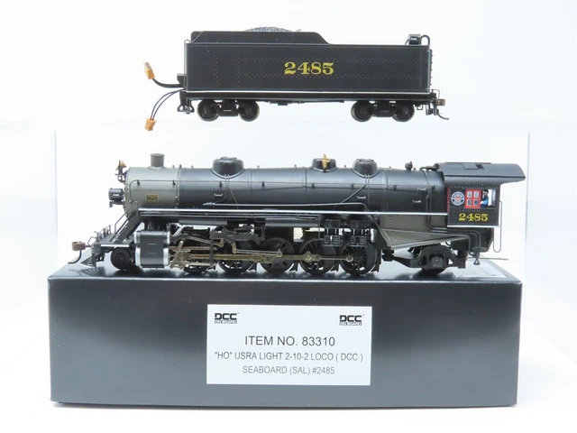 HO Scale Bachmann 83310 SAL Seaboard Air Line 2-10-2 Light Steam #2485 w/ DCC