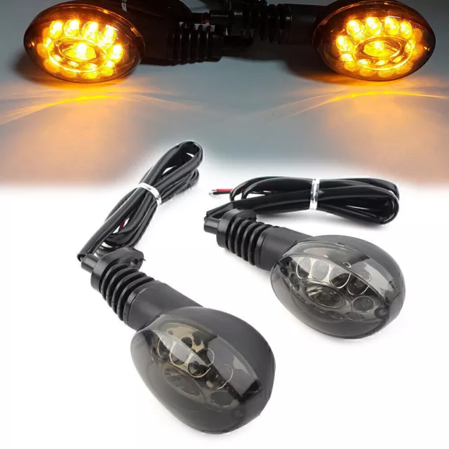 LED Indicator Smoke Turn Signal Light For Kawasaki Ninja 250R KLX250SF TRACKER