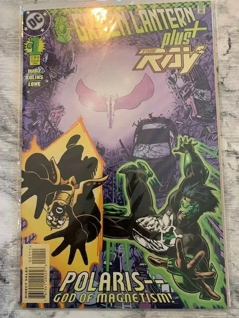 Green Lantern plus The Ray 1 Hot DC comic 1996 VF TV show 1st print Rare