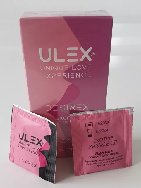 Ulex Desirex - Gel de massage Lubrifiant stimulant Sensuel à base d'eau.