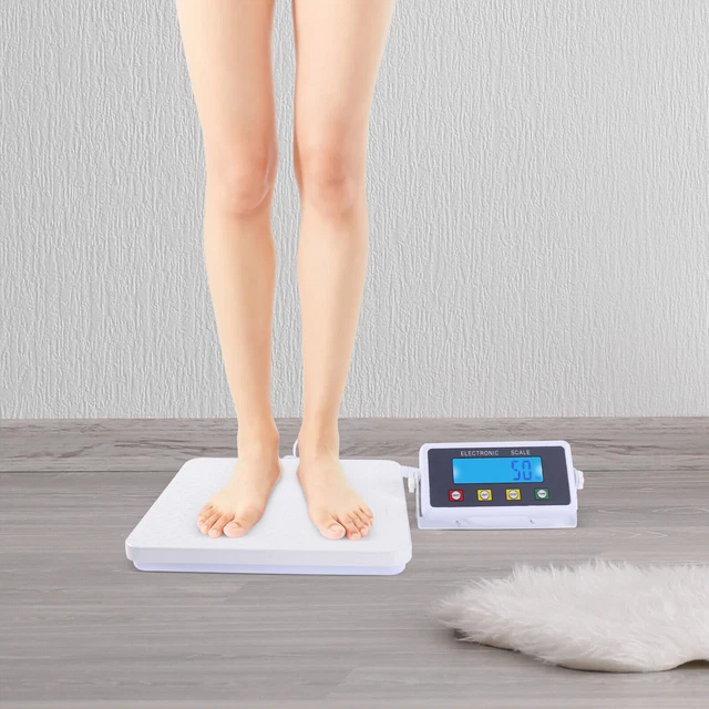 Low-Profile Heavy Duty Large Platform Doctor Scale with Cable Remote Display New
