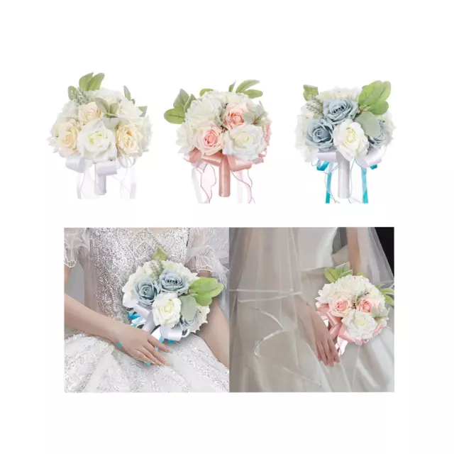 Wedding Bridal Bouquet, Craft Artificial Flowers, Elegant Bridesmaid Bouquet