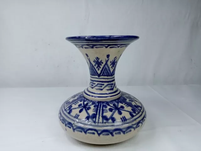 Vase en forme d’urne style mauresque décor Oriental Marocain ceramique