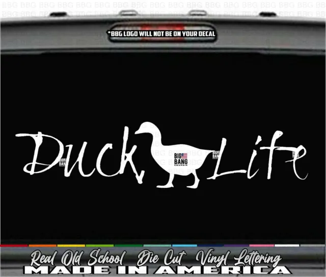 Duck Life Vinyl Decal Sticker Vehicle Car SUV ATV Farm Truck Van Window