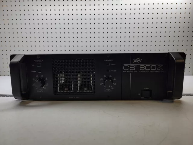 Peavey CS 800X Stereo Power Amplifier - 1500W 120V 60Hz, Untested b-x