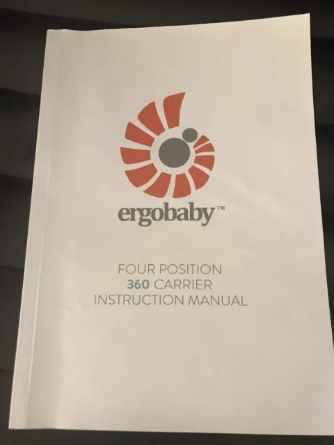 Ergobaby 360 Carrier Four Position Instruction MANUAL