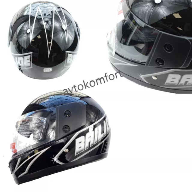 Casque Avec Visière Moto Moto Casques Intégraux Taille S/M 55-58 Tourer