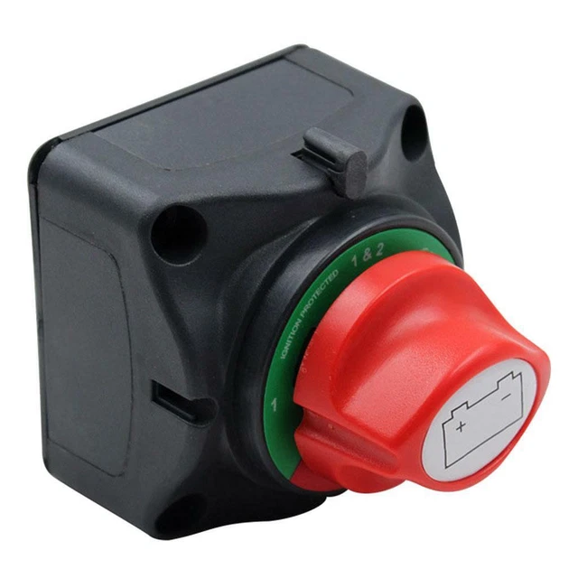 3 SPEED ON-OFF Battery Disconnect Switch 12/24V Battery Shut Off ...