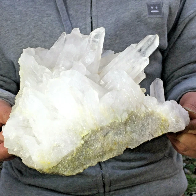 3055g Large Natural Clear White Quartz Crystal Cluster Rough Healing Specimen