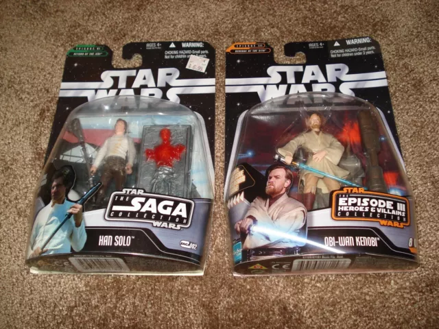 Star Wars 2006 (2Er-Set)" Obi-Wan Kenobi-Helden & Schurken"" & ""Han Solo"" Saga 002