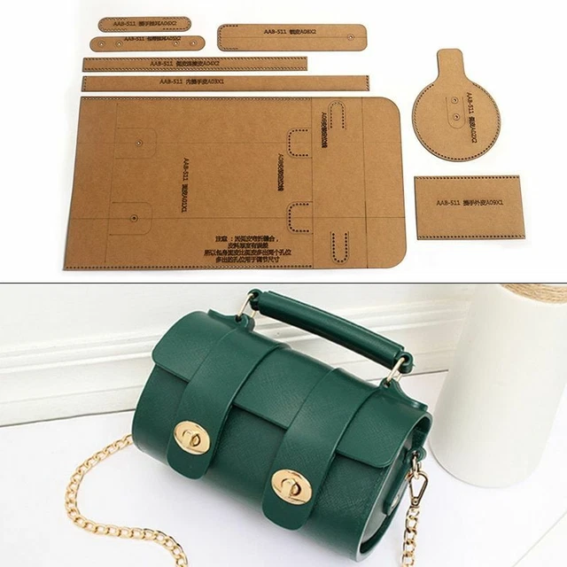 Template Tools Shoulder Cylinder Bag Crossbody Sewing Pattern Hard Kraft Paper