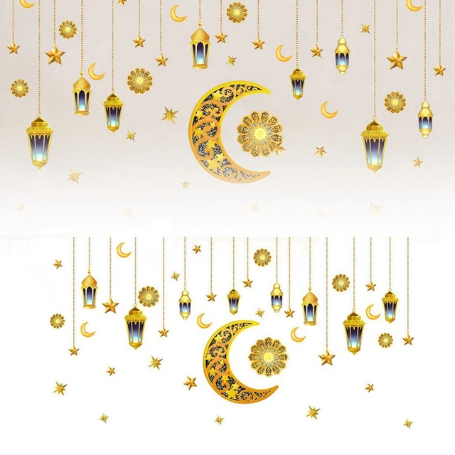 Pegatinas Tatuajes De Pared Para Hogar Islámico Ramadán Decoración Autoadhesiva