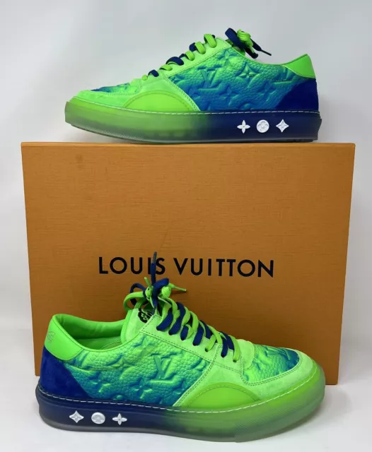 Louis Vuitton V.N.R. VNR 1A4BBA Technical Gold Knit Sneaker US SZ 9.5 10  RARE 