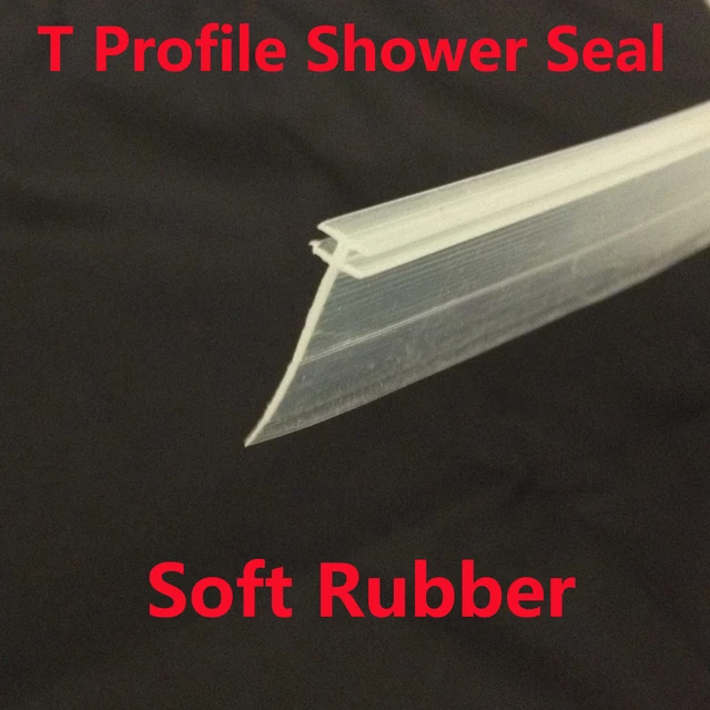 T PROFILE CHANNEL Shower Screen Seal Side Seal For Folding Straight