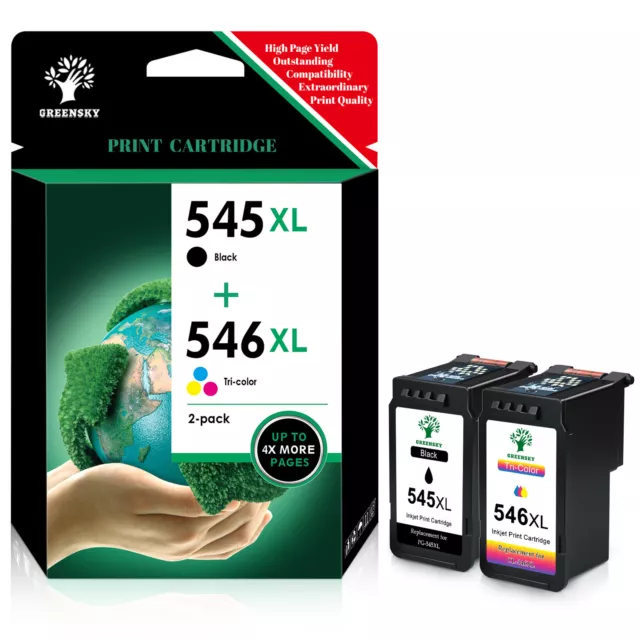 Druckerpatronen PG-545 XL CL-546 XL für CANON MG2550 MX495 TR4550 TR4540 TS3150