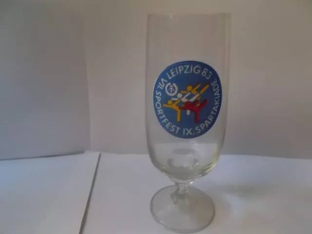 Bierglas, herausgegeben zum VII. Sportfest und IX. Spartakiade in Leipzig 1983