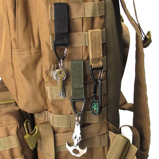 Outdoor Carabiner Nylon Tactical Backpack Key Hook Buckle System Buckle Hang'$g