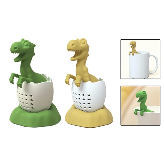 Dinosaur Tea Filter with base Diffuser Loose Tea Infuser for Restaurant