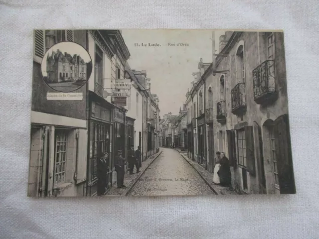 Cpa Sarthe 72 Le Lude Rue D'oree