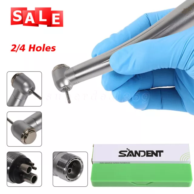 Sandent NSK Style Dental High Speed Handpiece Push Button 2/4 Hole Turbine DS