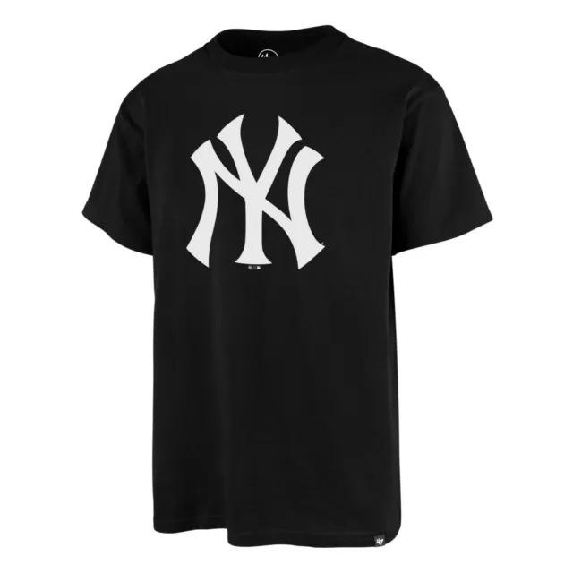 MLB New York Yankees Ny N.Y Camiseta Imprint Echo Béisbol Tee Camiseta Negro