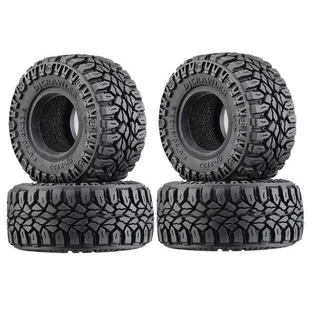 4 Pezzi 50,8 Mm 1,0 Pollici Pneumatici nel Gomma Super Morbida per 1/18 1/2 N6E9