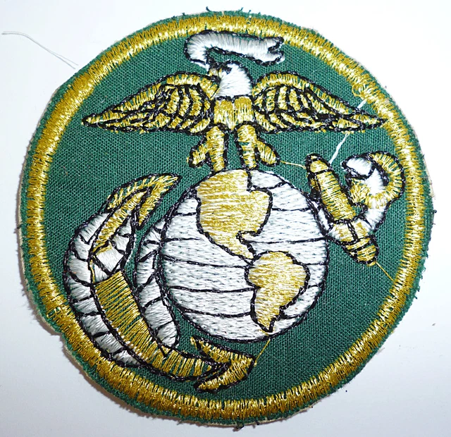 USMC - GOLD Thread Patch - UNITED STATES MARINE CORPS - Vietnam War - B ...