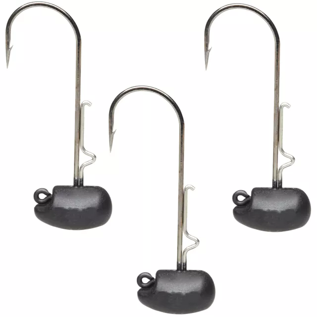 Savage Gear Jighaken Ned Jighead Matt Black - 3 Bleiköpfe, Jigköpfe, Haken, Jigs