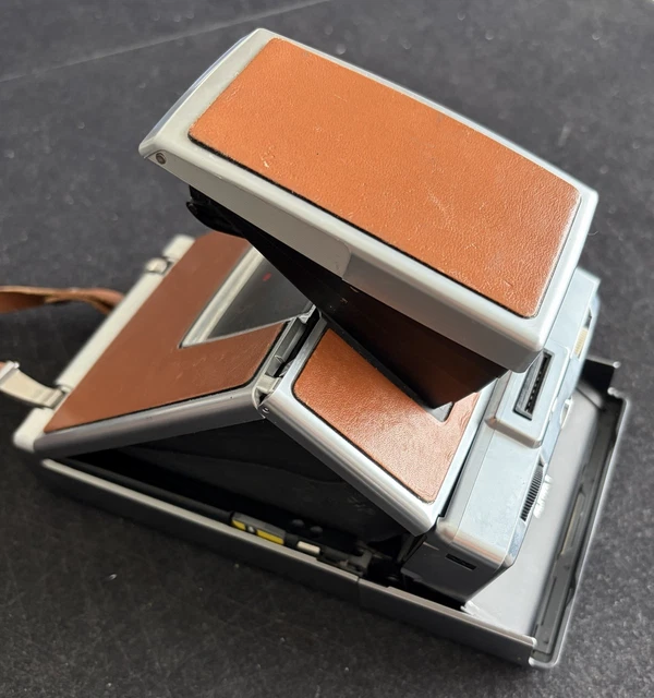 Appareil Photo Polaroid SX-70 Alpha 1 - Cuir Marron - Occasion Fonctionnel