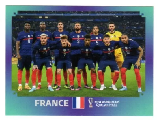Sticker PANINI FIFA World Cup QATAR 2022 #FRA 1 FRANCE Team Shot
