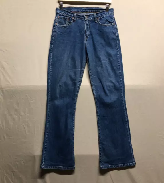 Vintage Levis 584 Jeans Womens W 32 L 32 Blue Denim Boot Cut Cotton Heritage