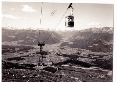 FUNIVIA PLON DE CORONES BOLZANO BRUNICO 8504 CARTOLINA TRENTINO ALTO ADIGE 