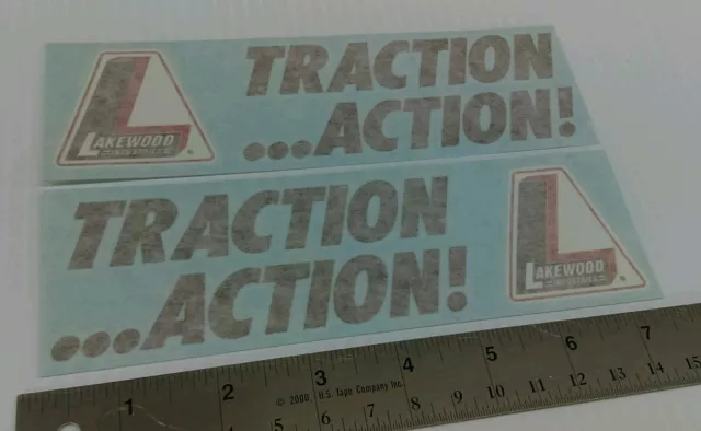 Lakewood Traction Action Decals Stickers Grumpy's Toy NHRA Gasser  Racing Decals