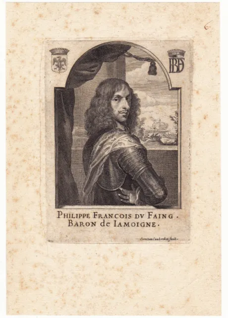 Portrait XVIIe Philippe-François du Faing baron de Jamoigne Graf von Hasselt 2