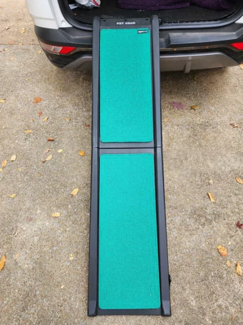 Pet Gear SupertraX Dog Pet Folding Ramp 42" X 16" Black/Green