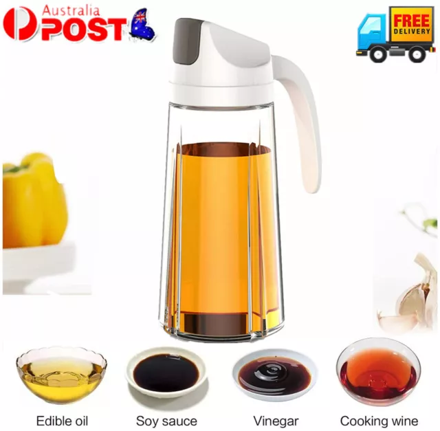 630ML Olive Oil Vinegar Pourer Dispenser Glass Bottle Kitchen Tools Cooking