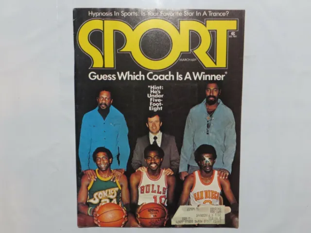 March 1974 issue of Sport Magazine NBA Coach Sonics Bulls San Diego BT