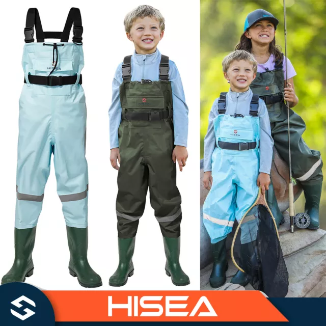 KIDS WADERS Fishing Boots Kids chest waders $75.91 - PicClick