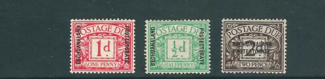 BECHUANALAND 1926 POSTAGE DUES (Scott J1-J3) VF MLH