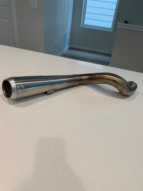 Bassani 4" Short Megaphone High Slip On Muffler Exhaust Pipe Indian FTR1200