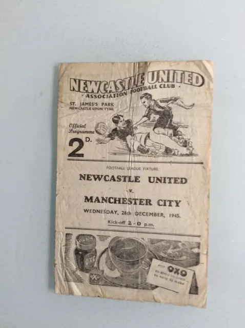 Newcastle United V Manchester City 26.12.1945