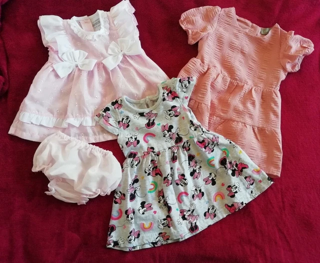 Summer bundle 3 dresses, baby girl 3-6 months,Nursery Time, Disney Primark VGC