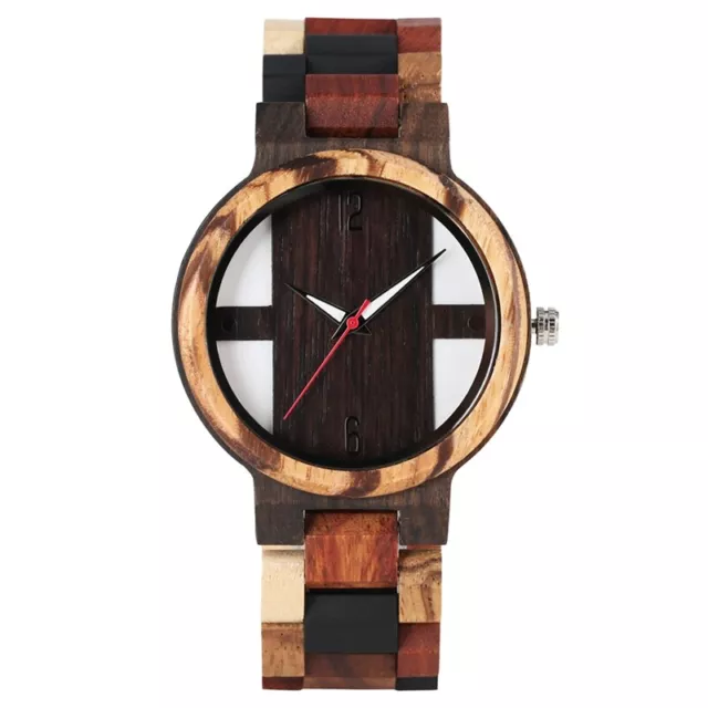 Luxury Modern Full Wooden Watch for Men Quartz Analog Wristwatches Bracelet Gift