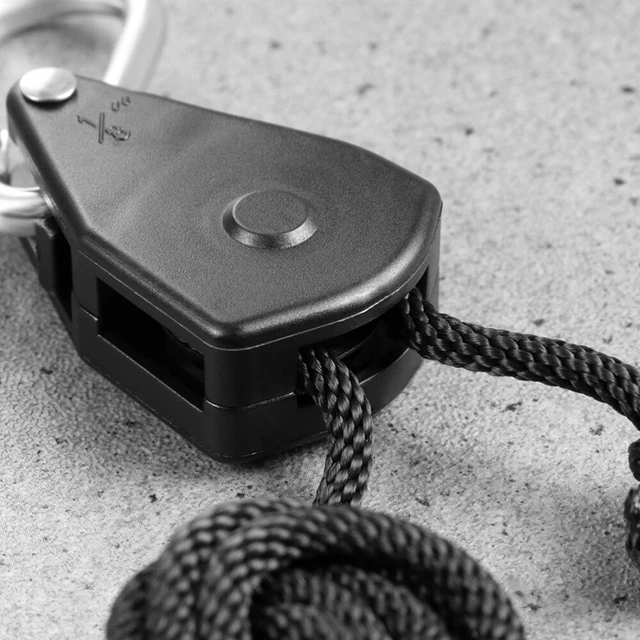 2Pcs Wachsen Licht Kleiderbügel Pulley Seil Aufhänger Ratschen Binden Seil 11