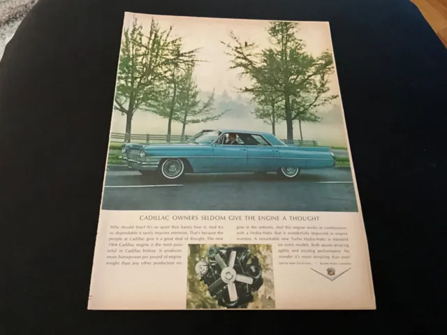 Cadillac Magazine Ads, lot of 3, 1960's