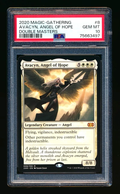 2020 Magic The Gathering Double Masters Mtg #8 Avacyn Angel Of Hope Psa 10 Pop 2 2020 Magic The Gathering Double Masters Mtg #8 Avacyn Angel Of Hope Psa 10 Pop 2