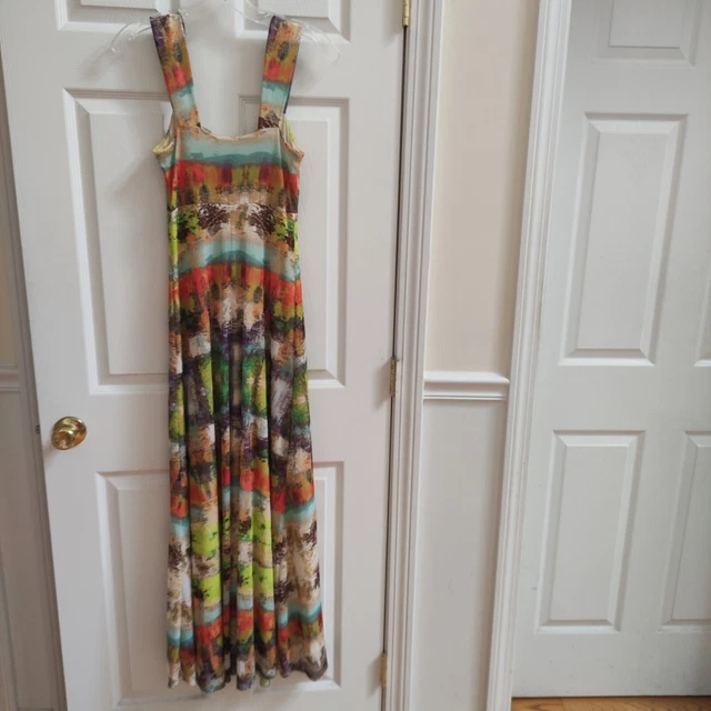 Elana Kattan watercolor Print Sleeveless Dress S