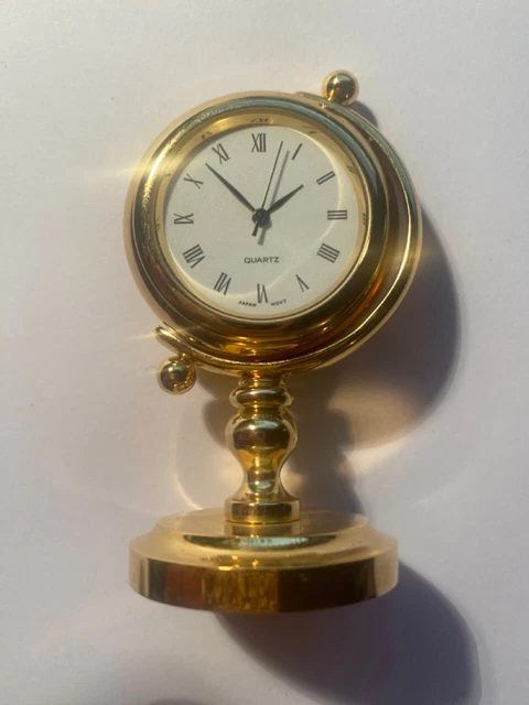 Pendulette Réveil Seiko QHE163G – Finition Dorée – Affichage Analogique – Avec Alarme