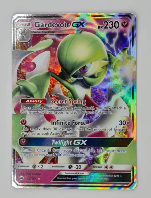 Gardevoir GX 93/147 Ultra Rare Sun & Moon Burning Shadows Pokemon Card FREE POST