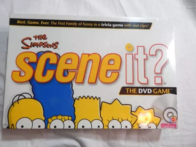 THE SIMPSONS Scene It DVD Game Trivia Mattel Board Game 2009 New In Box NIB